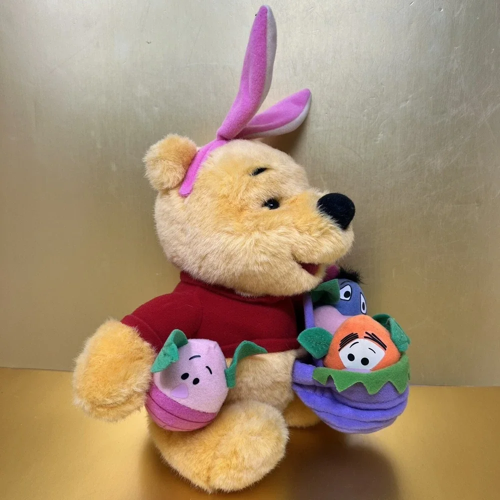 Winnie The Pooh & Friends Easter Bunny Plush Stuffed Animal Toy 1999‎ Mattel 9
